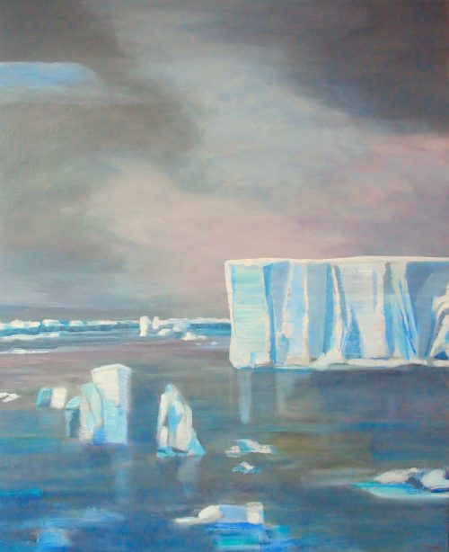 Icebergs - Huile / Toile 100 x 81 - Ref 130